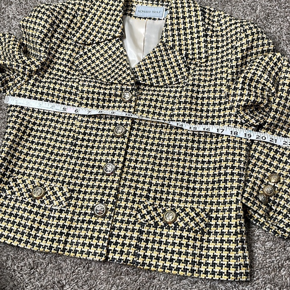 VINTAGE HOWARD WOLF BLAZER Sz 8 - Picture 10 of 15